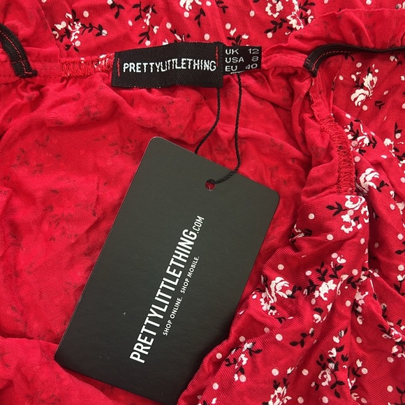 Women’s red PLT spaghetti strap summer dress - new, never worn size 8 - Picture 4 of 7